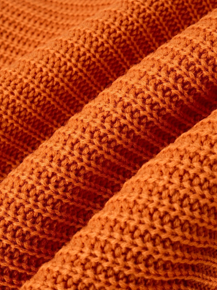 Eileen | Ribbed Knit Sweater for Women in Cozy Orange