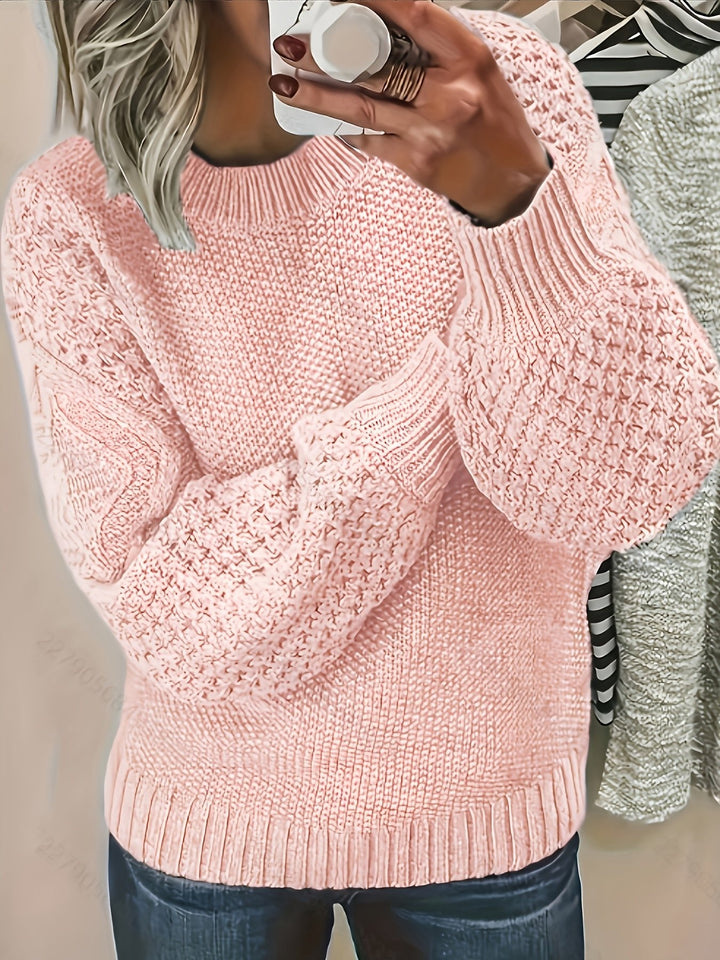 Bonnie | Lantern-Sleeve Sweater – Cozy Style for Women