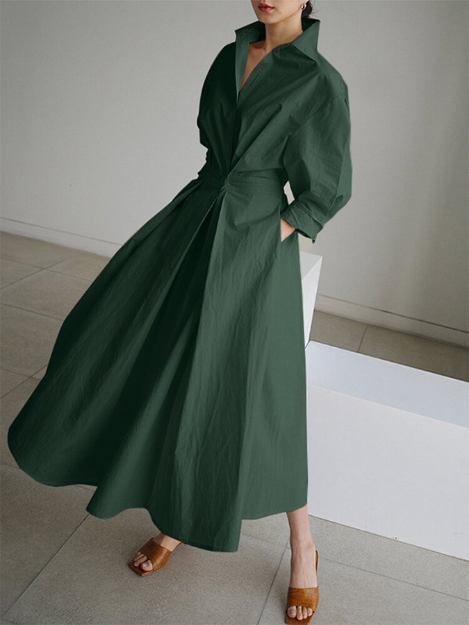 Eden | Midi Dress – Elegant Flowing Style for Women
