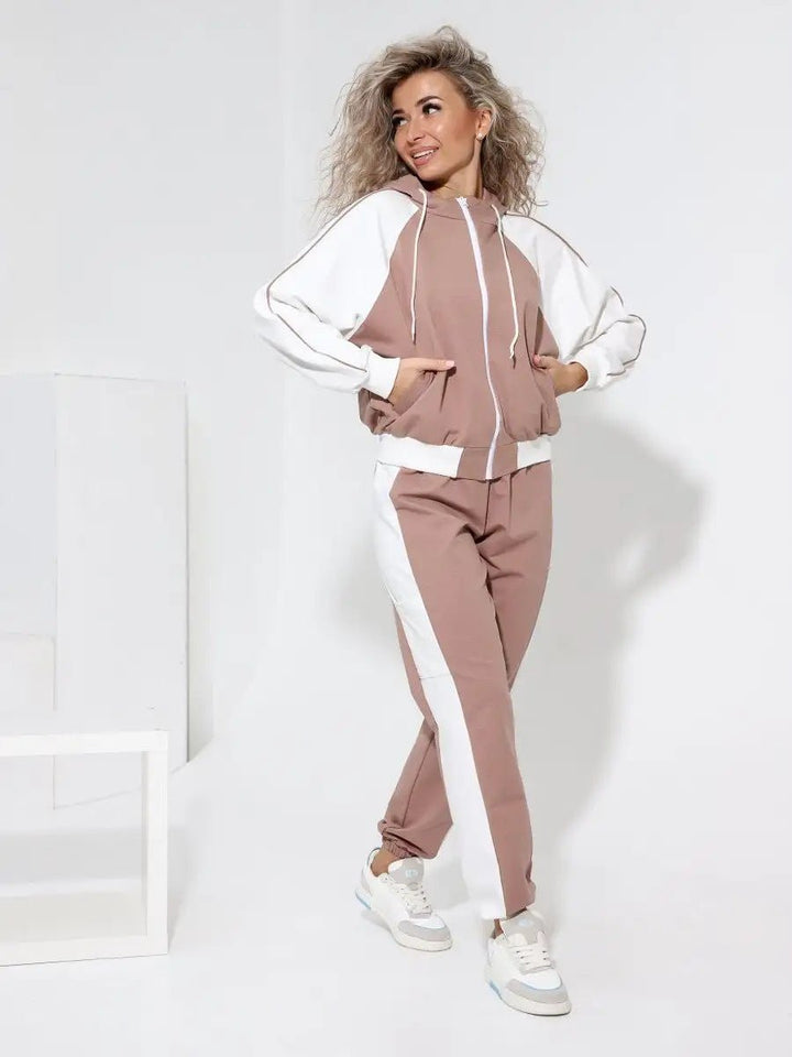 Druva | Hooded Tracksuit – Comfortable Cotton Blend Set for Women