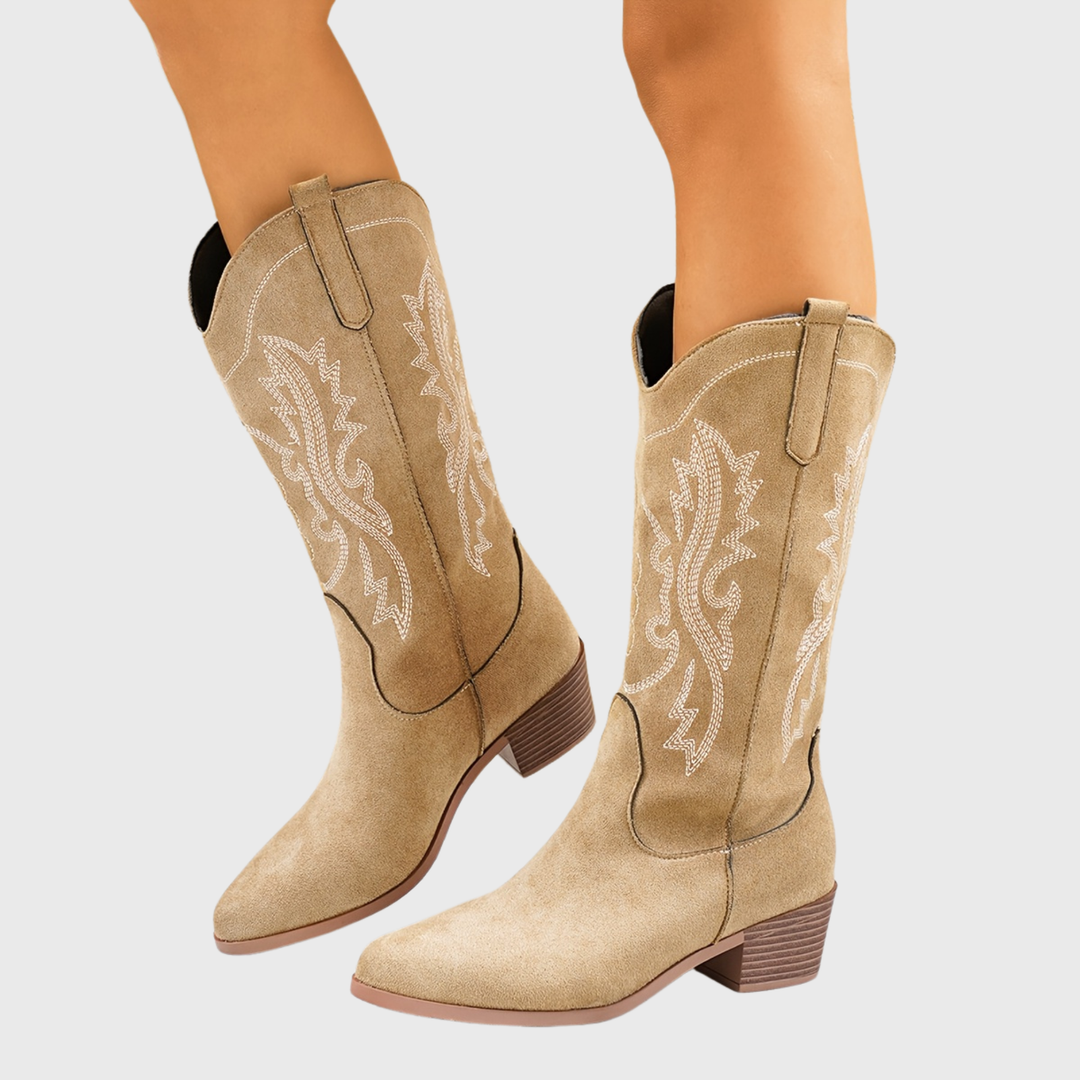 Camille | Stivali da cowboy eleganti e ricamati