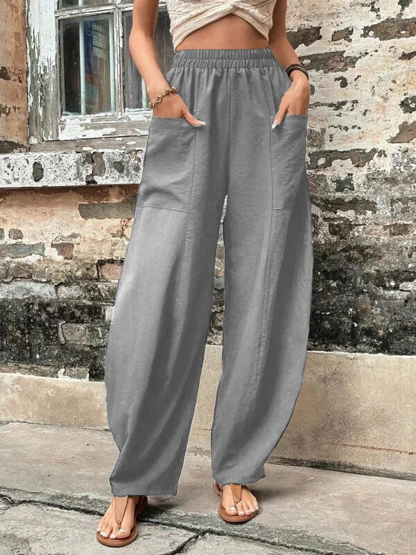 Sophia | Luftige und lässige Palazzo-Hose mit weitem Bein