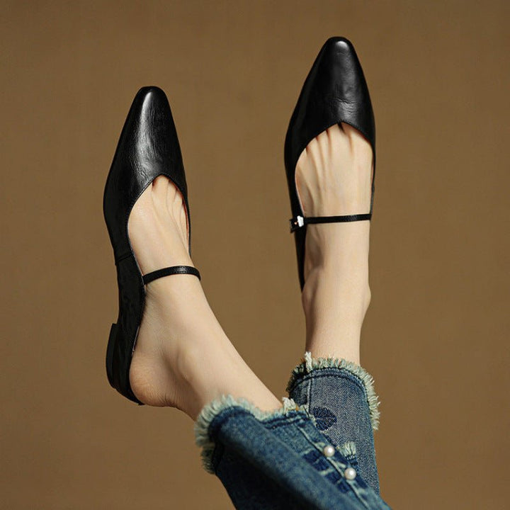 Eleanor | Mules eleganti e comode in pelle con punta affusolata