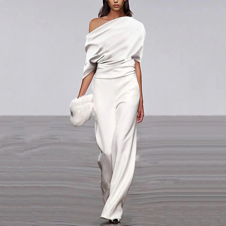 Emma | One-Shoulder Jumpsuit – Elegant Style for Women