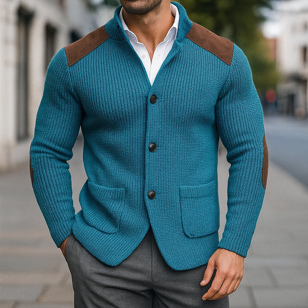 Stephan | Blazer in maglia testurizzata confortevole e raffinato