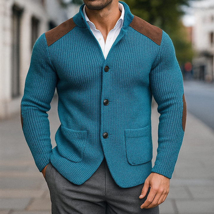 Stephan | Blazer in maglia testurizzata confortevole e raffinato