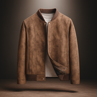 Victor | Refined Vegan Suede Bomber Jacket