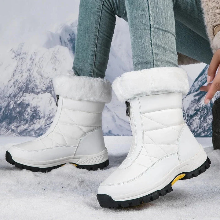 Snowlina | Plush-Lined Snow Boots – Cozy Mid-Calf Style