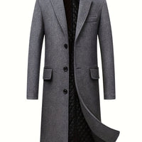 Caleb | Eleganter, bodenlanger, taillierter Winter-Trenchcoat