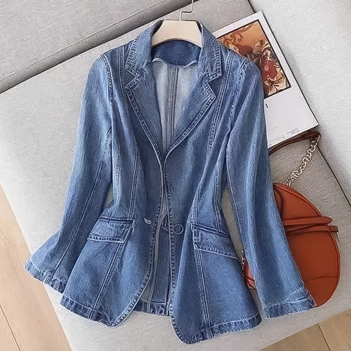Maya | Blazer in denim casual ed elegante