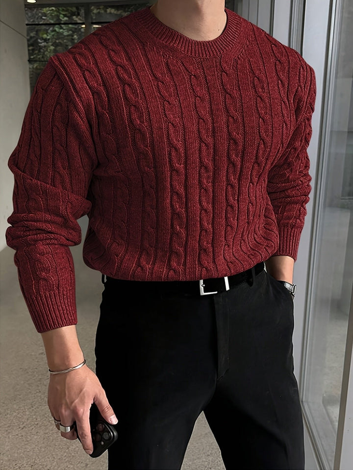 Jonas | Cable Knit Sweater – Everyday Comfort for Men