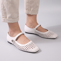 Amelia | Sabots confortables élégants de style Mary Jane tressé