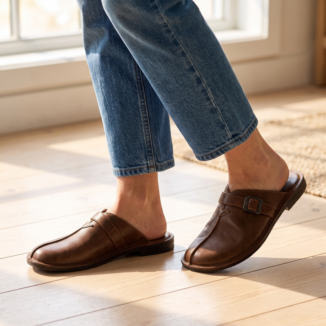 Ravenscourt | Leather Mules – Easy Slip-On Style for Comfort