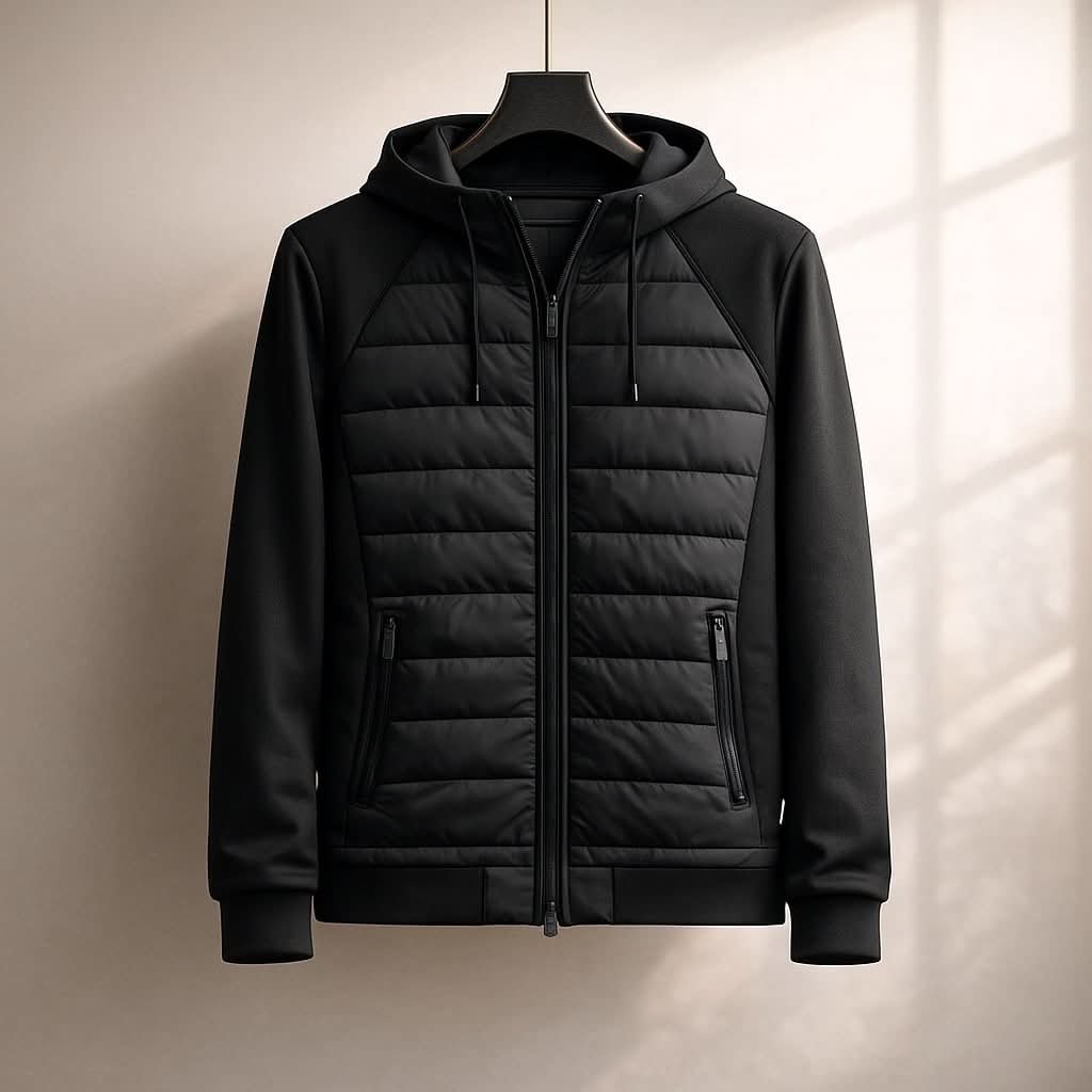 Ridgefield | Zip Hoodie – Comfortable Quilted Style for Men