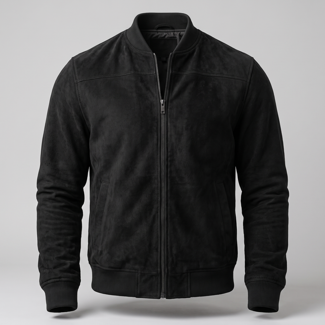 Montclair | Suede Bomber Jacket – Modern Everyday Layer for Men