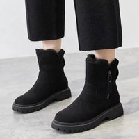 Harper | Cozy And Stylish Plush-Lined Platform Ankle Boots