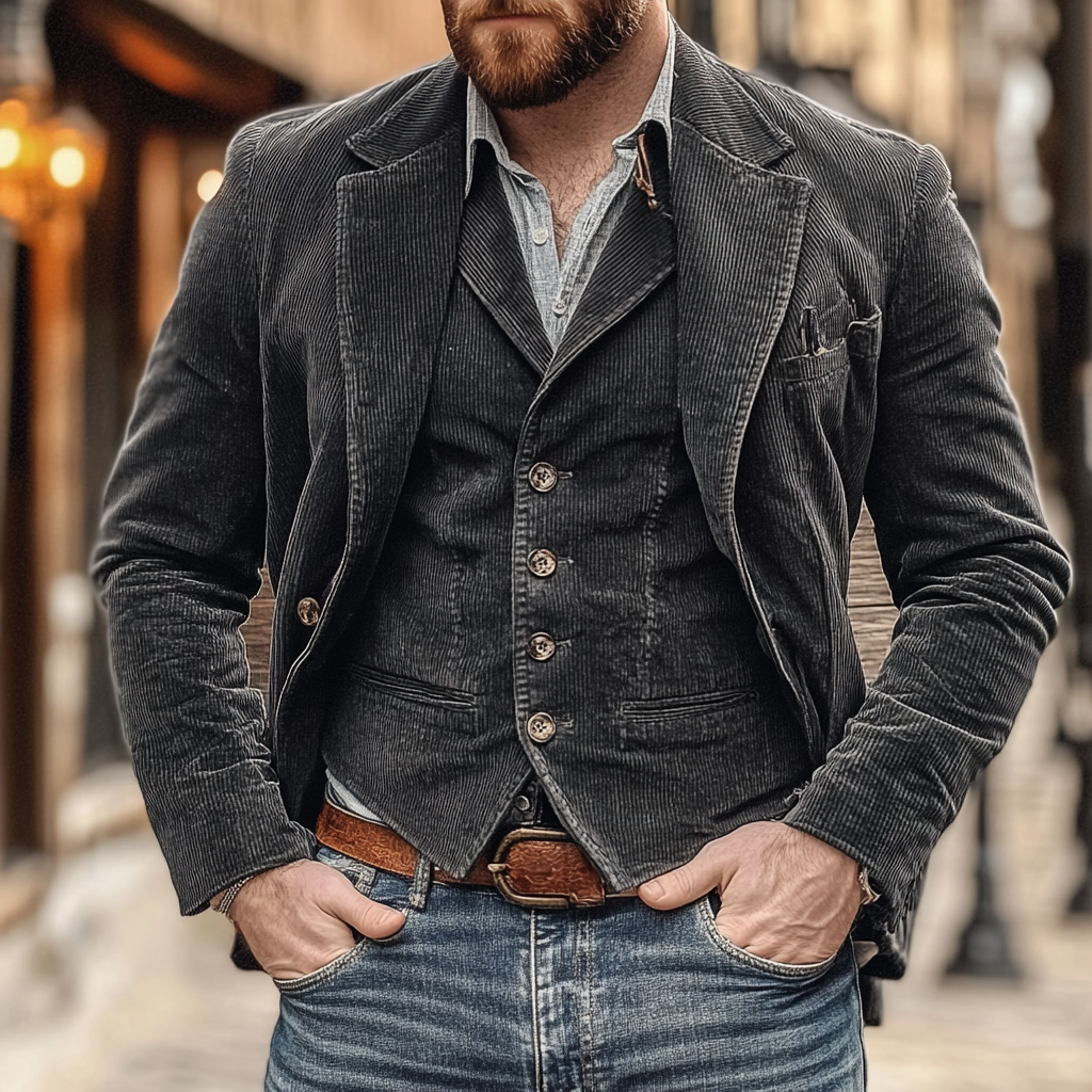 Henrik | Blazer classique et raffiné pour homme avec gilet