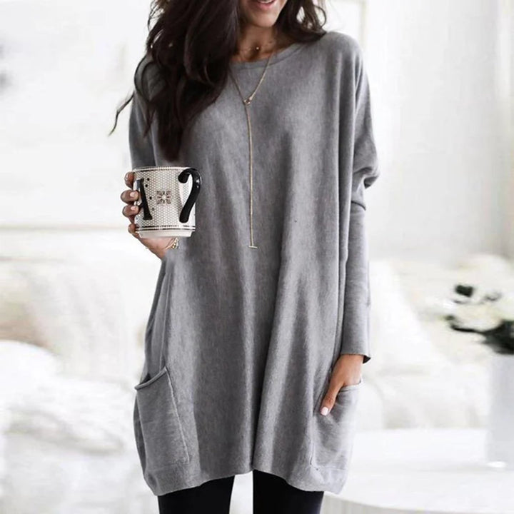 Olivia | Comfortable Oversized Tunic Sweater with Pocket