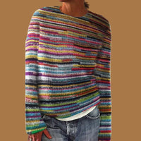 Sara | Pull en maille épaisse, coloré et confortable