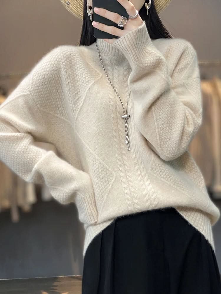 Cleo | Cashmere Sweater – Luxuriously Soft Turtleneck Style for Women