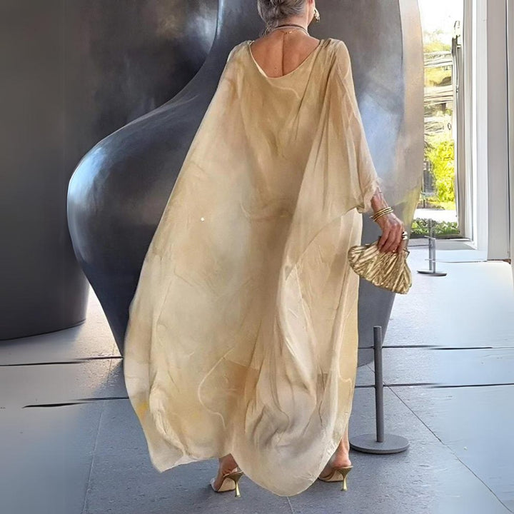 Jessica | Robe longue gracieuse à manches longues