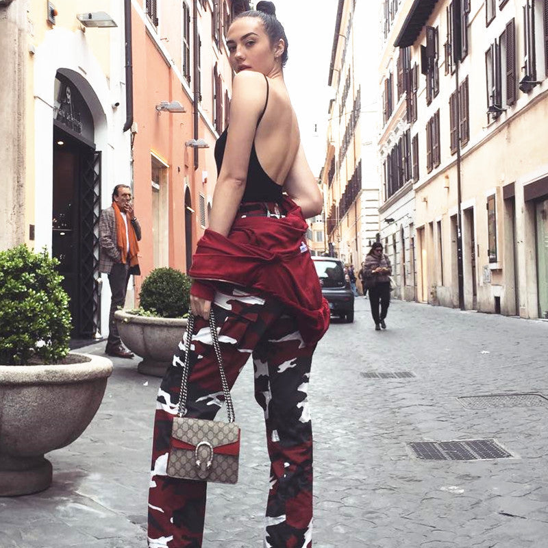 Emma | Pantaloni cargo mimetici comodi ed eleganti