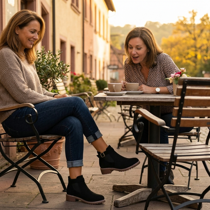 Solara | Slip On Low Heel Ankle Boots for Women