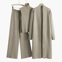 Valora | Comfortable Three-Piece Stretch Knit Set
