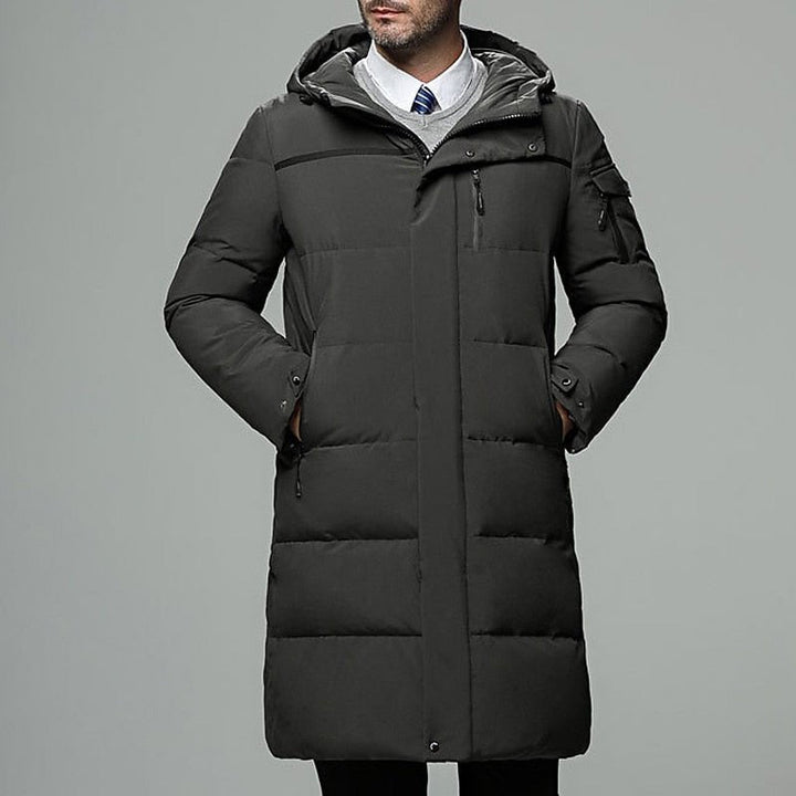 Wade | Longline Puffer Coat – Essential Warmth for Men