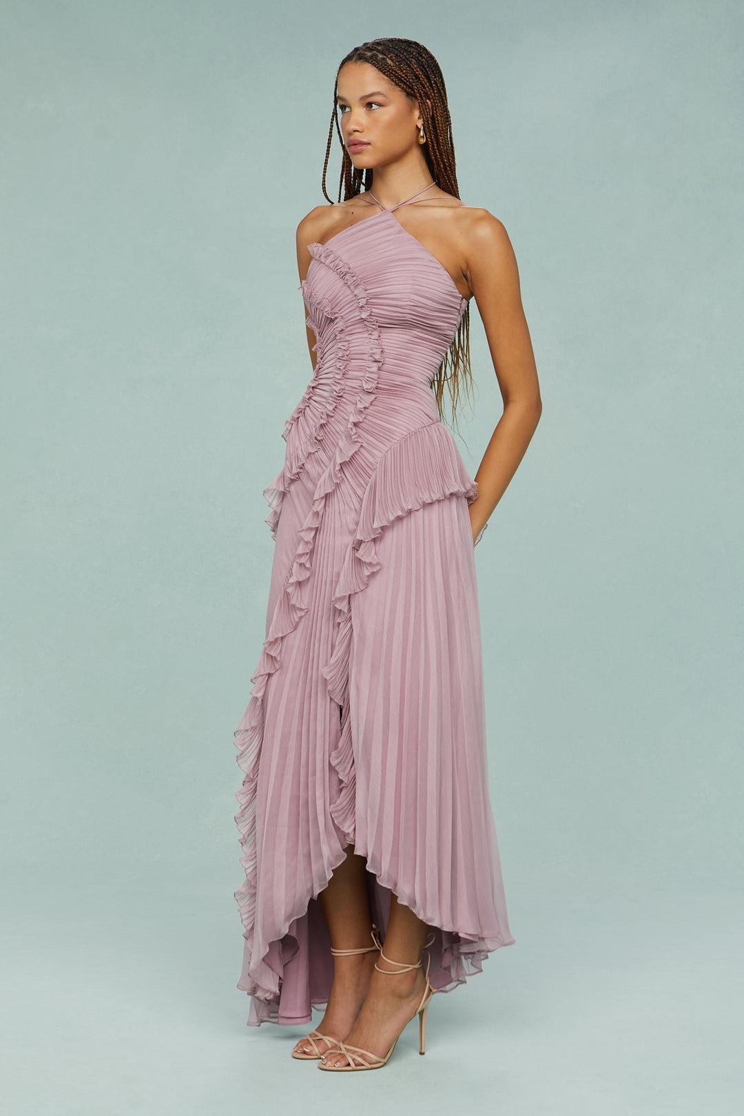 Estelle | Wedding Guest Dress – Elegant Halter Style for Women