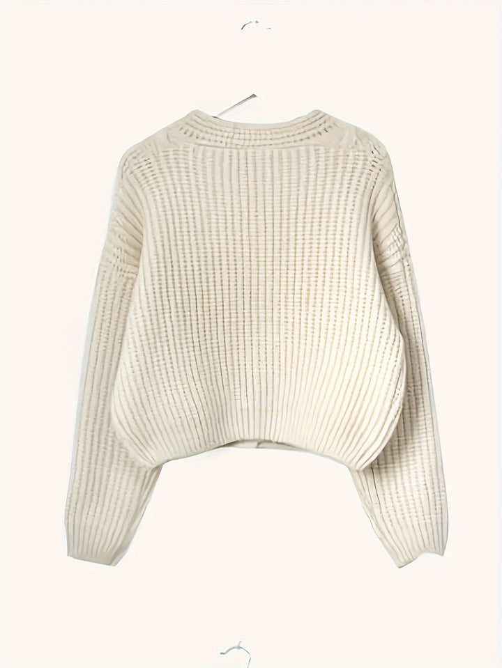 Estella | Chunky Knit Cardigan – Cozy Layering Style for Women