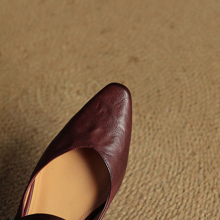 Eleanor | Mules eleganti e comode in pelle con punta affusolata