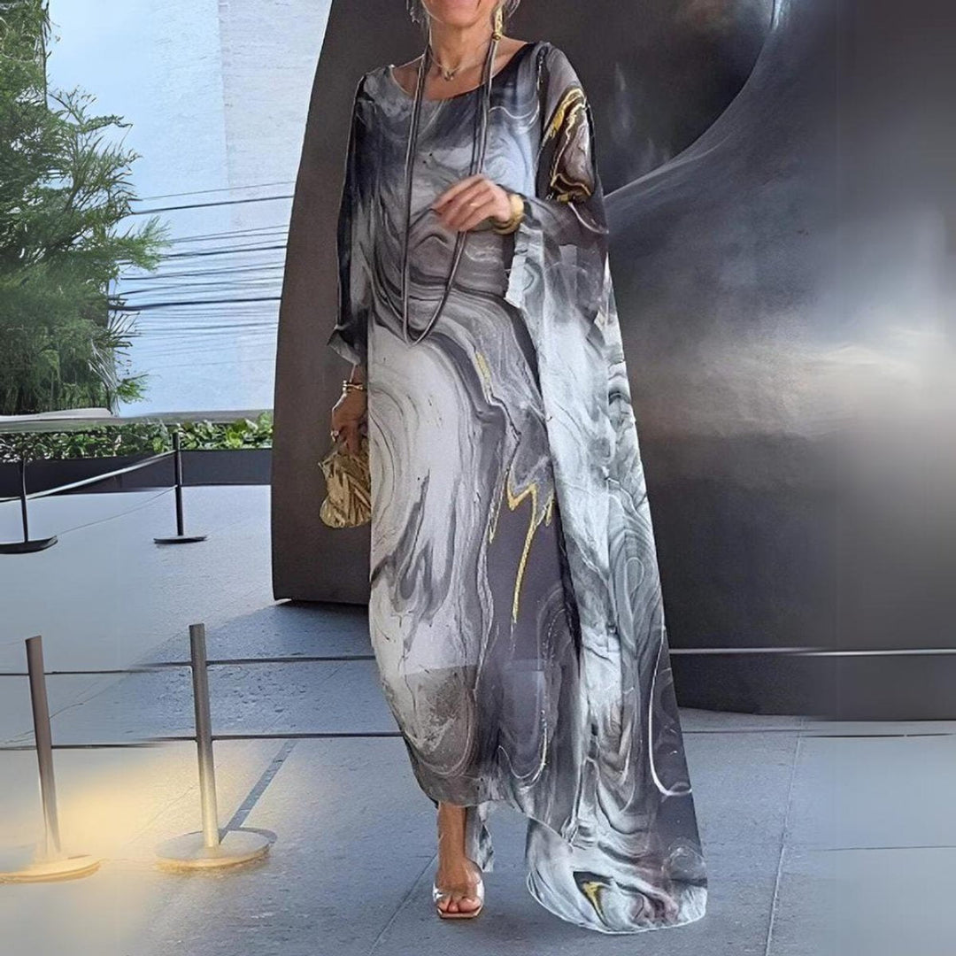 Jessica | Robe longue gracieuse à manches longues