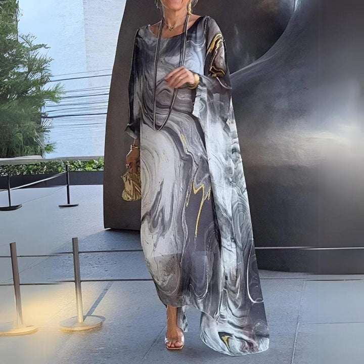 Jessica | Robe longue gracieuse à manches longues