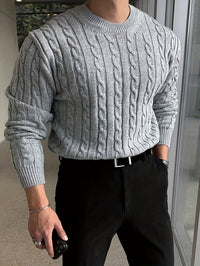 Theodore | Classic Cable-Knit Sweater for Refined Casual Dressing
