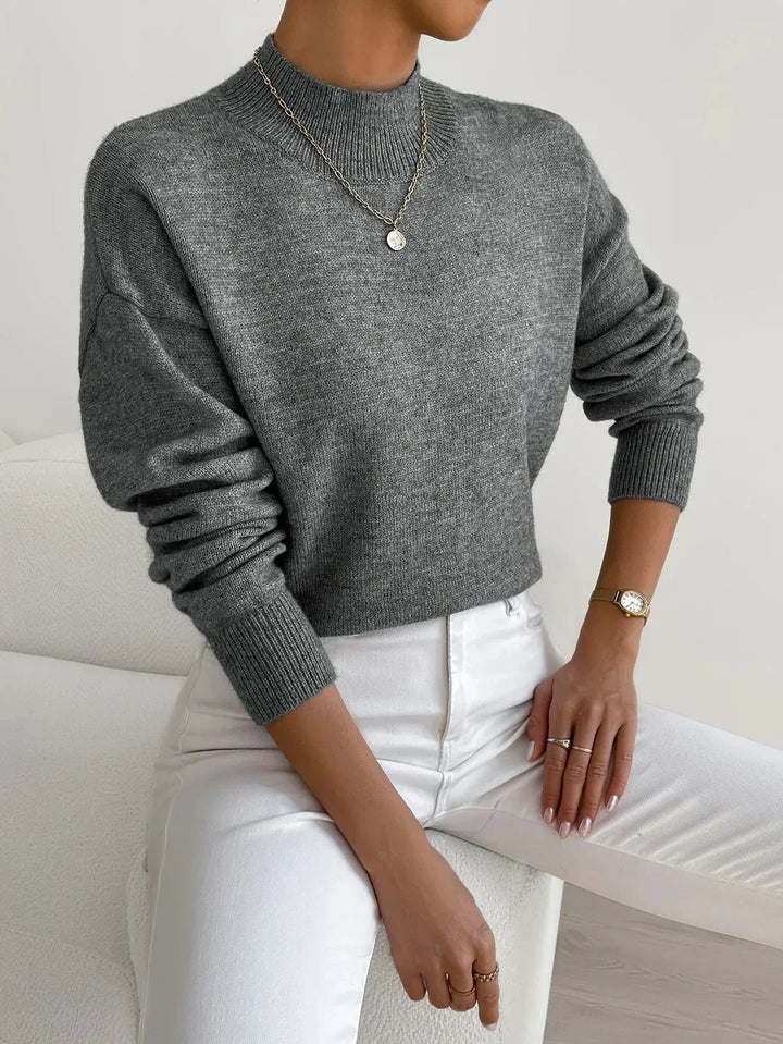 Evelyn | Comfortable And Timeless Turtleneck Knit Sweater